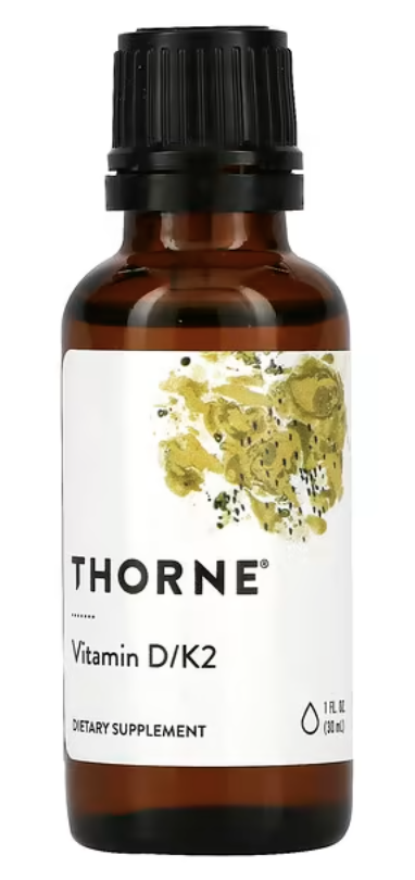 Bottle of Thorne Vitamin D/K2